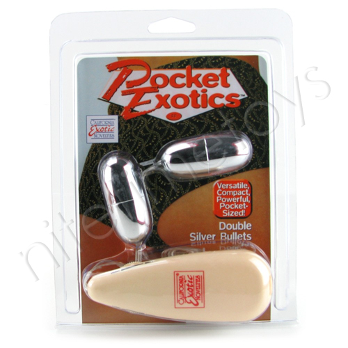 Pocket Exotics Vibrating Double Silver Bullets TEXT_CLOSE_WINDOW
