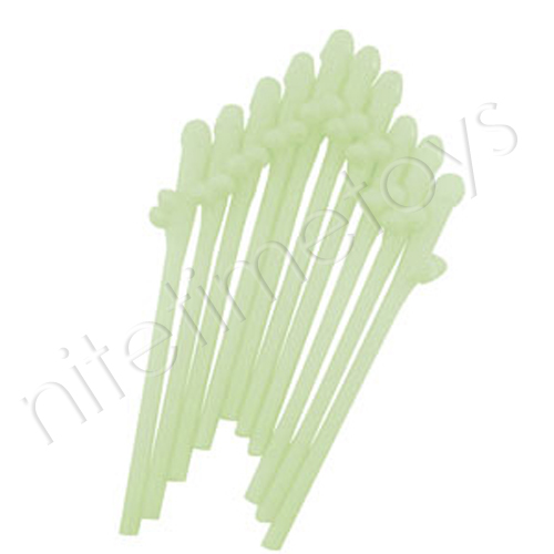 Glow-In-The-Dark Dicky Sipping Straws TEXT_CLOSE_WINDOW