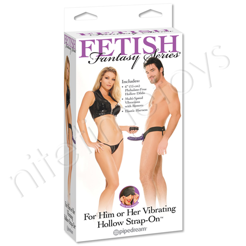 Fetish Fantasy For Him Or Her Vibrating Hollow Strap-On TEXT_CLOSE_WINDOW