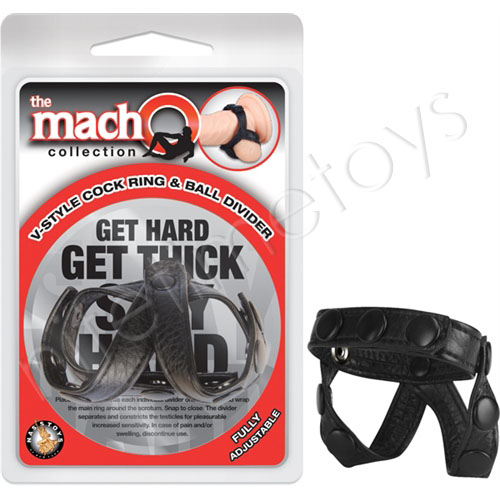 The Macho V-Style Cock Ring and Ball Divider TEXT_CLOSE_WINDOW