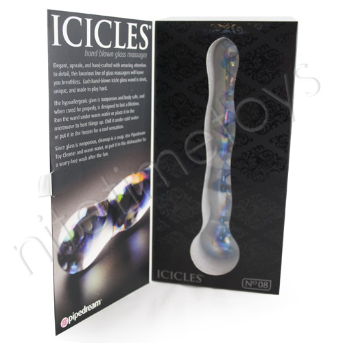 Icicles No. 8 Glass Massager TEXT_CLOSE_WINDOW
