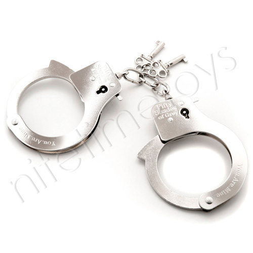 Official Fifty Shades of Grey You Are Mine Metal Handcuffs TEXT_CLOSE_WINDOW