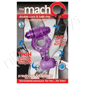 The Macho Double Cock And Balls Ring